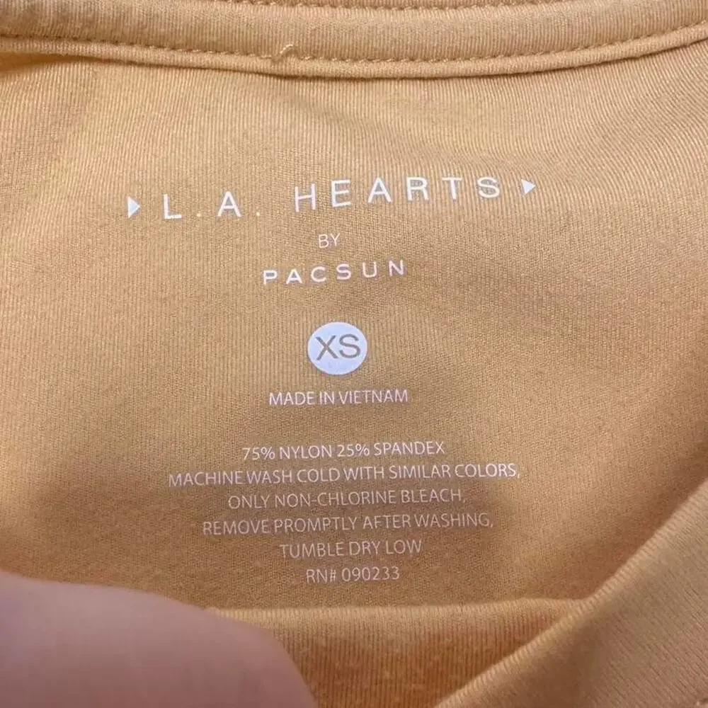 Pacsun L.A. Hearts Active wear Starburst Creamy Orange Butter Soft Align Size XS - Picture 5 of 5